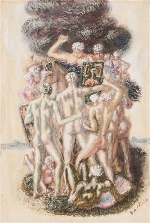 Giorgio de Chirico, Lotta di guerrieri antichi, inizio anni Trenta