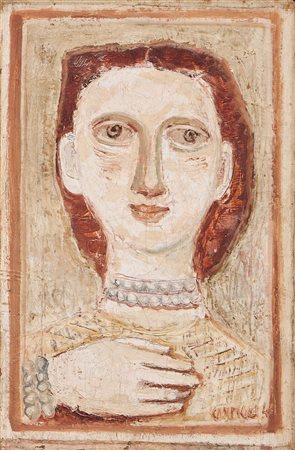 Massimo Campigli, Tête et main, 1946