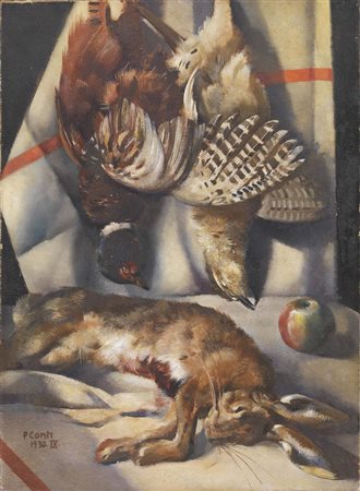 Primo Conti, Natura morta con selvaggina, 1930