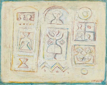 Massimo Campigli, Graffiti, 1967