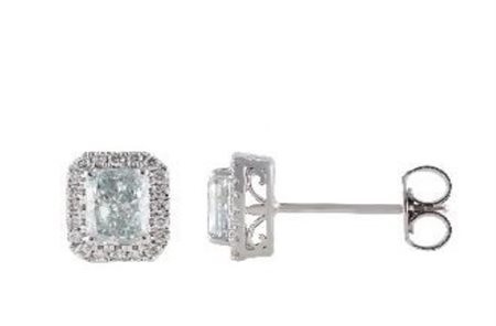 ORECCHINI IN ORO BIANCO CON DIAMANTI LAB GROWN 1,84 GRAMMI - 90 - Halo Earring