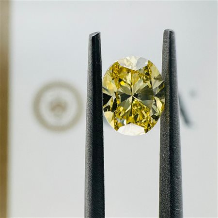 DIAMANTE NATURAL POLISHED 0,8 FANCY GIALLO VIVIDO -SI1 - GIA - BM50101