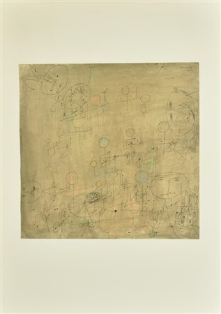 D'apres Corneille DISEGNO litografia su carta, cm 52x37 firma e data in...