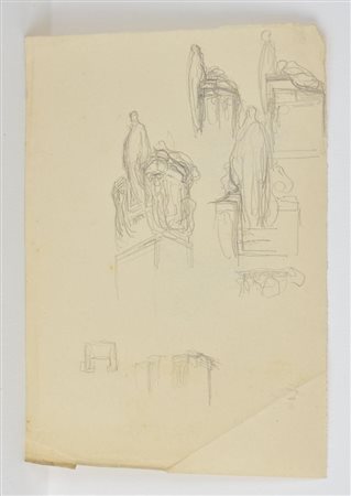 Edoardo Rubino SENZA TITOLO matita su carta, cm 21x16 L'opera presenta lievi...