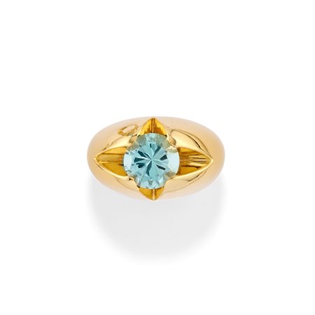 Pomellato - Anello con topazio azzurro