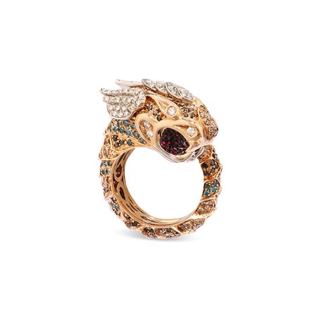 Paolo Piovan - Anello con dragone alato