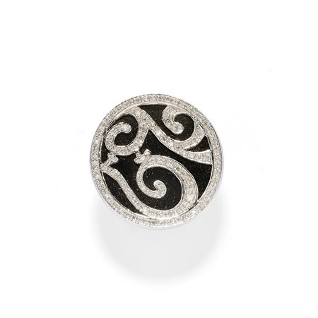 Anello con onice e diamanti