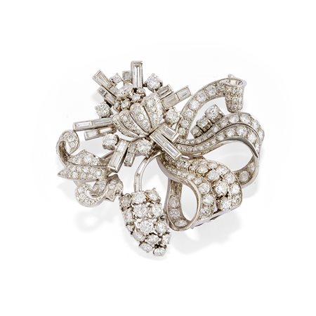 Grande spilla con diamanti