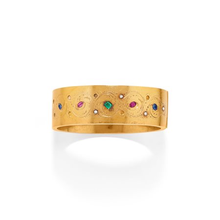 Bracciale con pietre di colore
