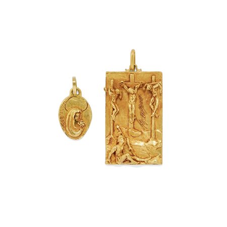 Germano Alfonsi - Due pendenti scultura