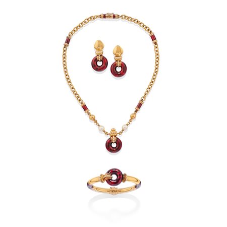 Fidia  - Parure con smalti 