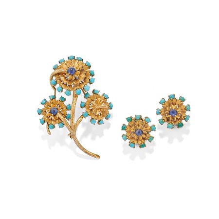 Demi parure con turchesi