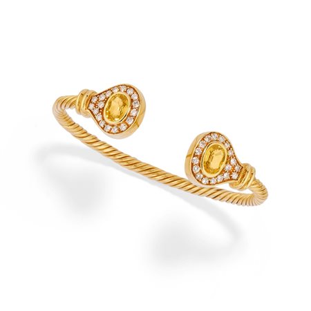 Bracciale con zaffiri gialli