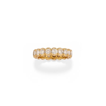 Anello eternity con diamanti 
