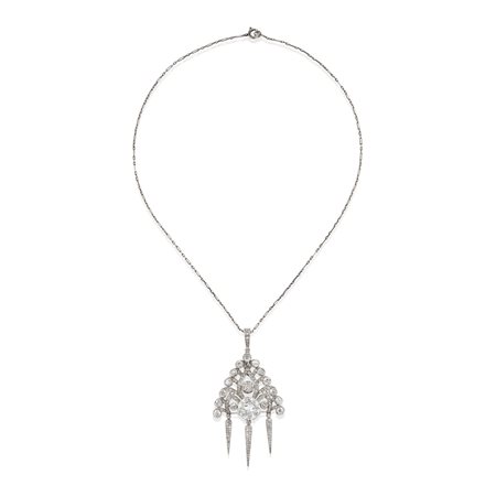 Pendente-spilla con diamanti , 1920s-1930s