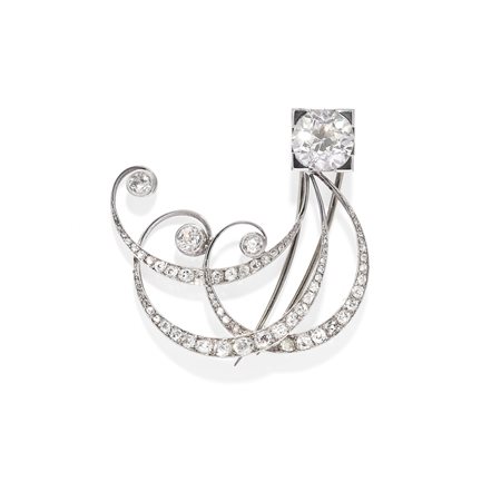 Spilla con diamanti, 1920s-1930s