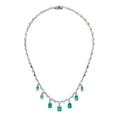 Collana con smeraldi
