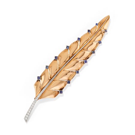 Tiffany & Co. - Spilla piuma, 1970s
