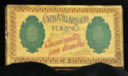 CUSCINETTO PER TIMBRI cm 10x16,5 Carlo Villarboito, Torino, meta' XX secolo...