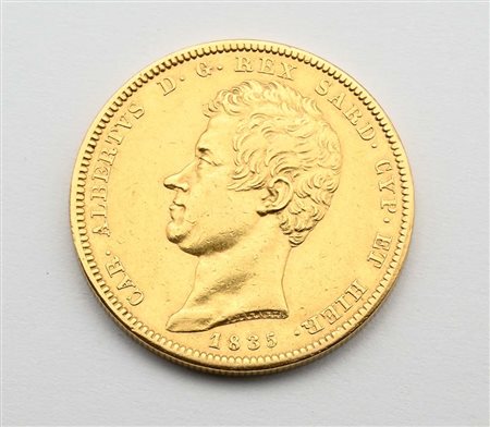 100 Lire 1835 Torino Carlo Alberto Regno di Sardegna