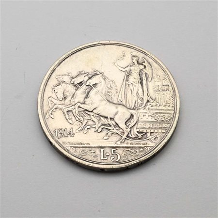 5 Lire 1914 Vittorio Emanuele III Regno d'Italia