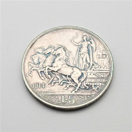 5 Lire 1914 Vittorio Emanuele III Regno d'Italia