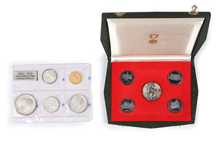 75, 15, 10 e 7 1/2 Rials 1970 Centenario Roma Capitale Emirati Arabi; 1000...