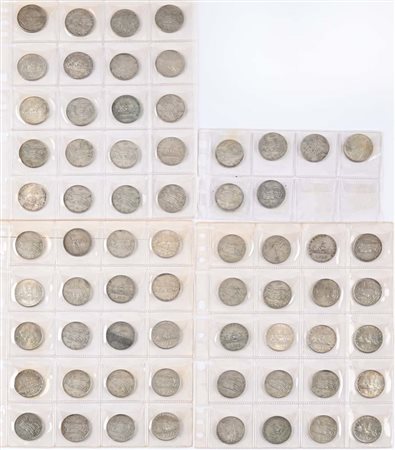 Lotto di 66 monete da 500 Lire Repubblica Italiana