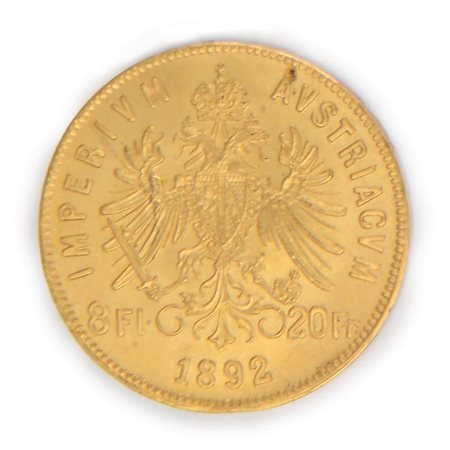 8 Fiorini 1892 Francesco Giuseppe Impero Austriaco