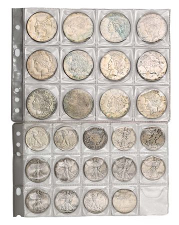 Lotto 12 dollari e 14 mezzi dollari USA