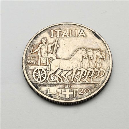 20 Lire 1936 Vittorio Emanuele III Regno d'Italia