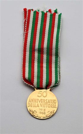 Medaglietta 1918-1968 50° Anniversario della Vittoria Repubblica Italiana