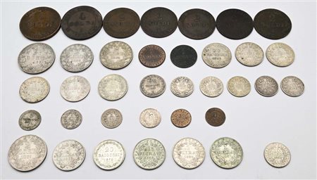 2 1/2 Lire 1867, 2 Lire 1866 XXI, 1867 (2), 20 Baiocchi 1858R, 1865, 1 Lira...