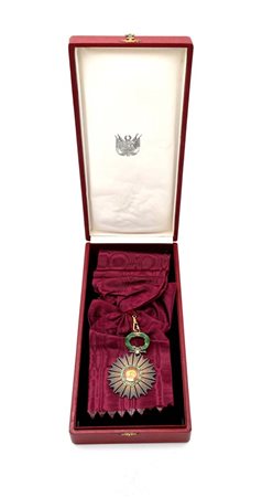 Ordine del Sole del Perù - Insegna di gran croce in metallo e smalto, con...