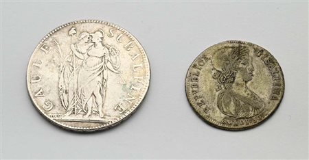5 Franchi 1810 l'AN 10 Torino Repubblica Subalpina e 30 Soldi 1800-1 Milano...