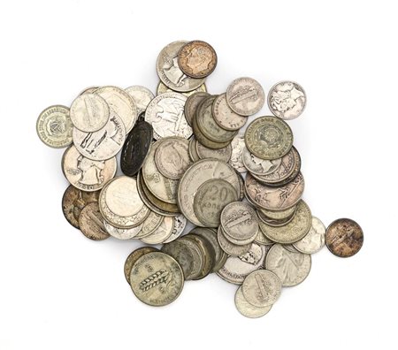 Lotto monete d'argento