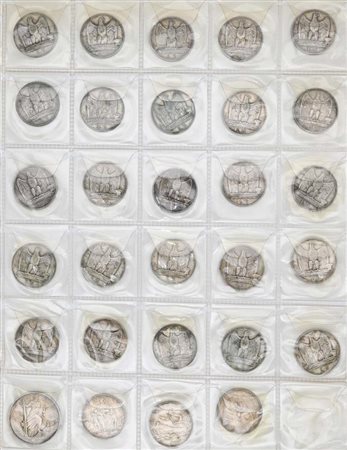 Lotto di 26 monete da 5 Lire (1926/30 e 1936), 1 da 10 Lire 1936 del Regno...