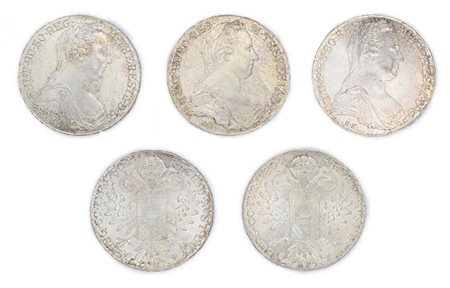 Lotto 5 Riconi del Tallero di Maria Teresa