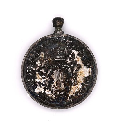 Medaglia in argento dell'Associazione dei Salvatori del Circondario di Gaeta...