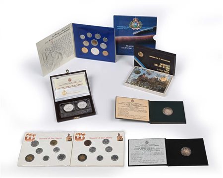 Lotto San Marino: Serie Divisionale completa 1994, 500 Lire 1975, 1.000 Lire...