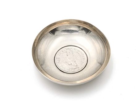 Piattino con al centro 1 Peso 1876 Repubblica del Chile Peso 75 gr.