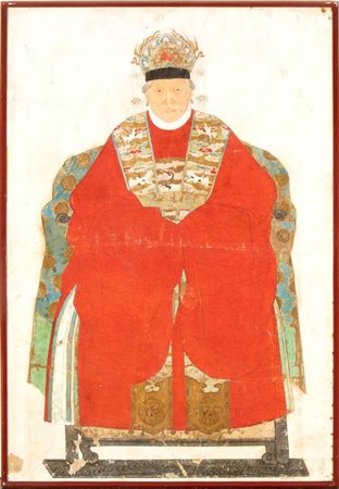  
Consorte in trono Cina, dinastia Ming (1368-1644)
 133 x 92 cm