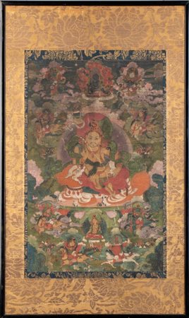  
Thangka Cina, Tibet, dinastia Qing, XIX secolo
 34 x 53 cm