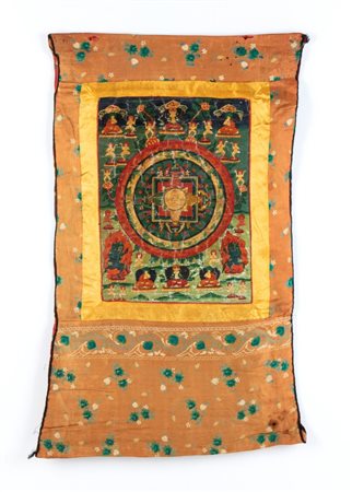  
Thangka "Mandala" India, Ladakh, 1980 ca.
 38 x 28 cm