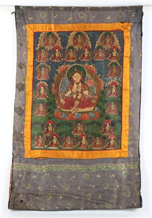  
Thangka "Drolma Marpo" India, Ladakh, 1980 ca.
 59,5 x 47 cm