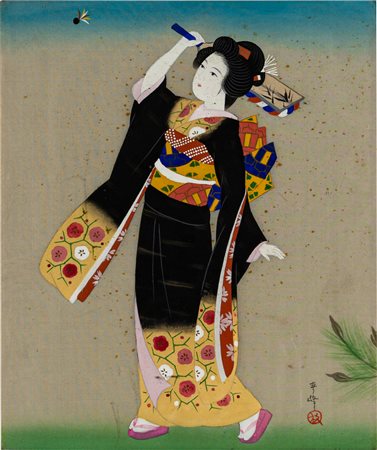 Scuola giapponese del secolo XX - Geisha