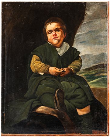 Copia da Diego Velazquez (Siviglia, 1599 - Madrid, 1660) - Ritratto di Francisco Lezcano