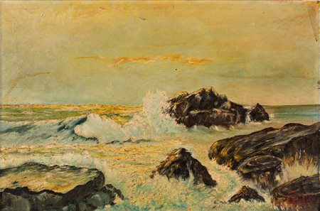 Scuola italiana del secolo XX - Mareggiata