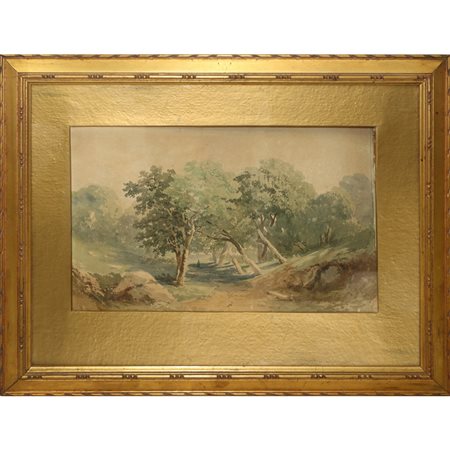 Paesaggio con alberi