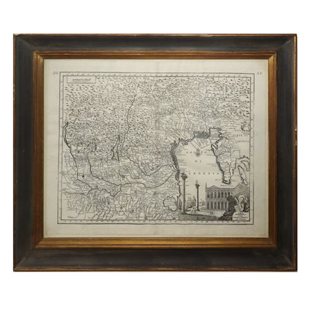 Thomas Salmon (Meppershall 1679 - Londra 1767)  - Carta geografica Stato Veneto, Venice 1757